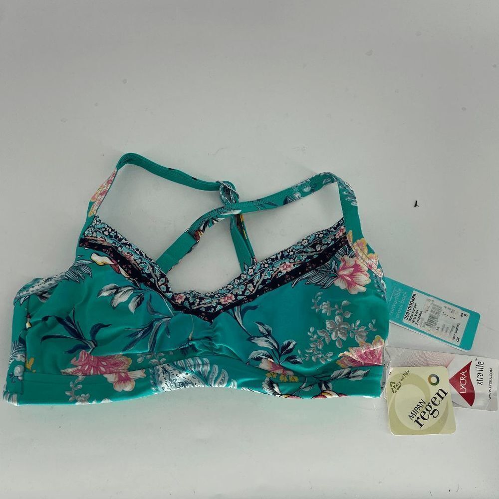 Seafolly Watergarden Womens Evergreen New DD Bralette Bikini Top US 4